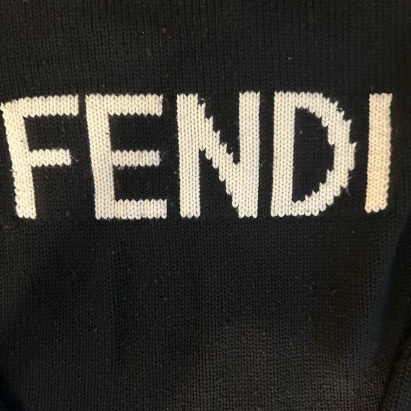 Fendi Black Crewneck Sweater for Men - Picture 6 of 12